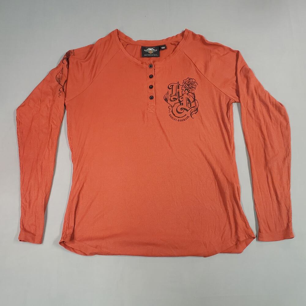 Harley Davidson Henley Woman's Size Large